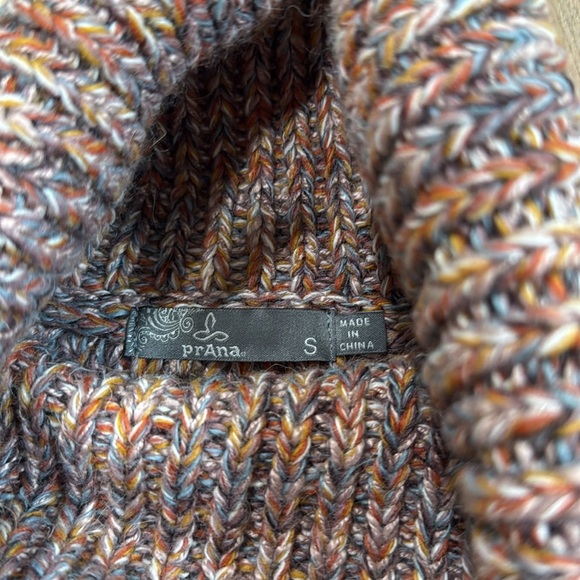 PRANA Callisto Sweater in Dark Maeve Wool Knit Turtleneck Pullover Size Small - Picture 5 of 9
